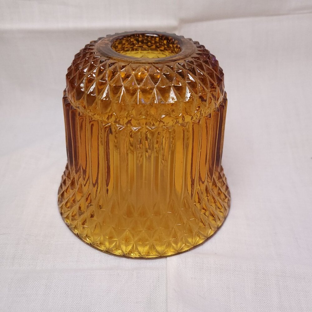 Pair of Vintage Amber Princess House Fairy Lamps - Picture 7 of 10